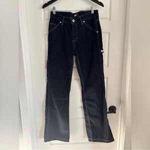 Vintage Denim Rare 90s Y2K Tommy Hilfiger Carpenter Jeans Dark Wash Size 27